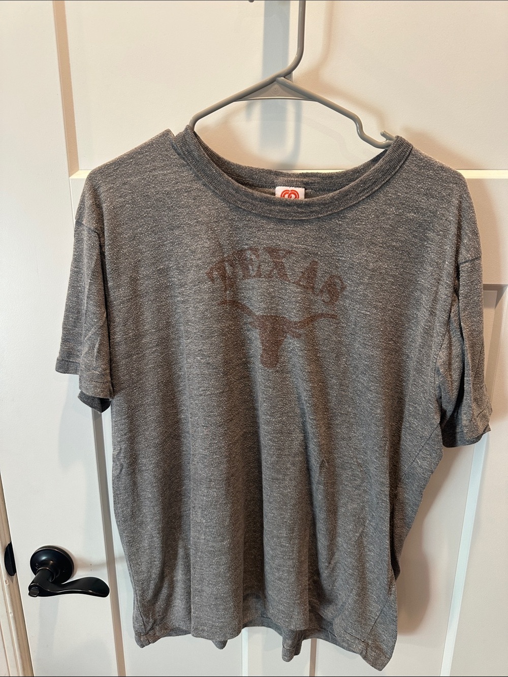 Vintage-Inspired Gray Texas Graphic Tee